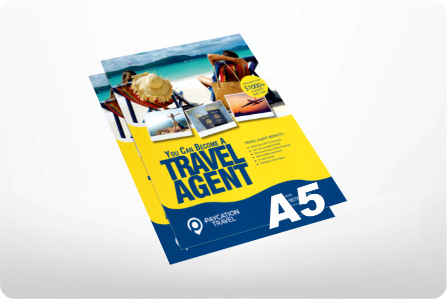 Flyer, size A5 (14.8 cm×21 cm), Art paper, 170 gsm